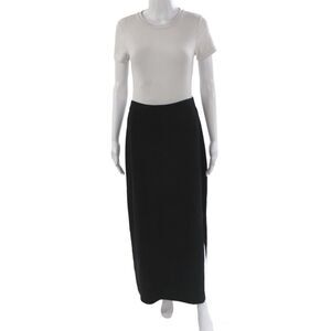 St. John Evening By Marie Gray Womens Black Knit Maxi Skirt Pull On Size 10
